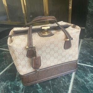 Vintage Gucci Monogram Train case